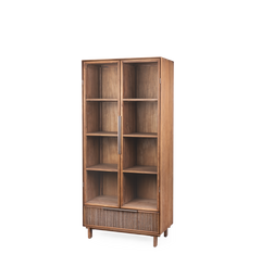 Grace Cabinet 2 Glass Doors 1 Drawer