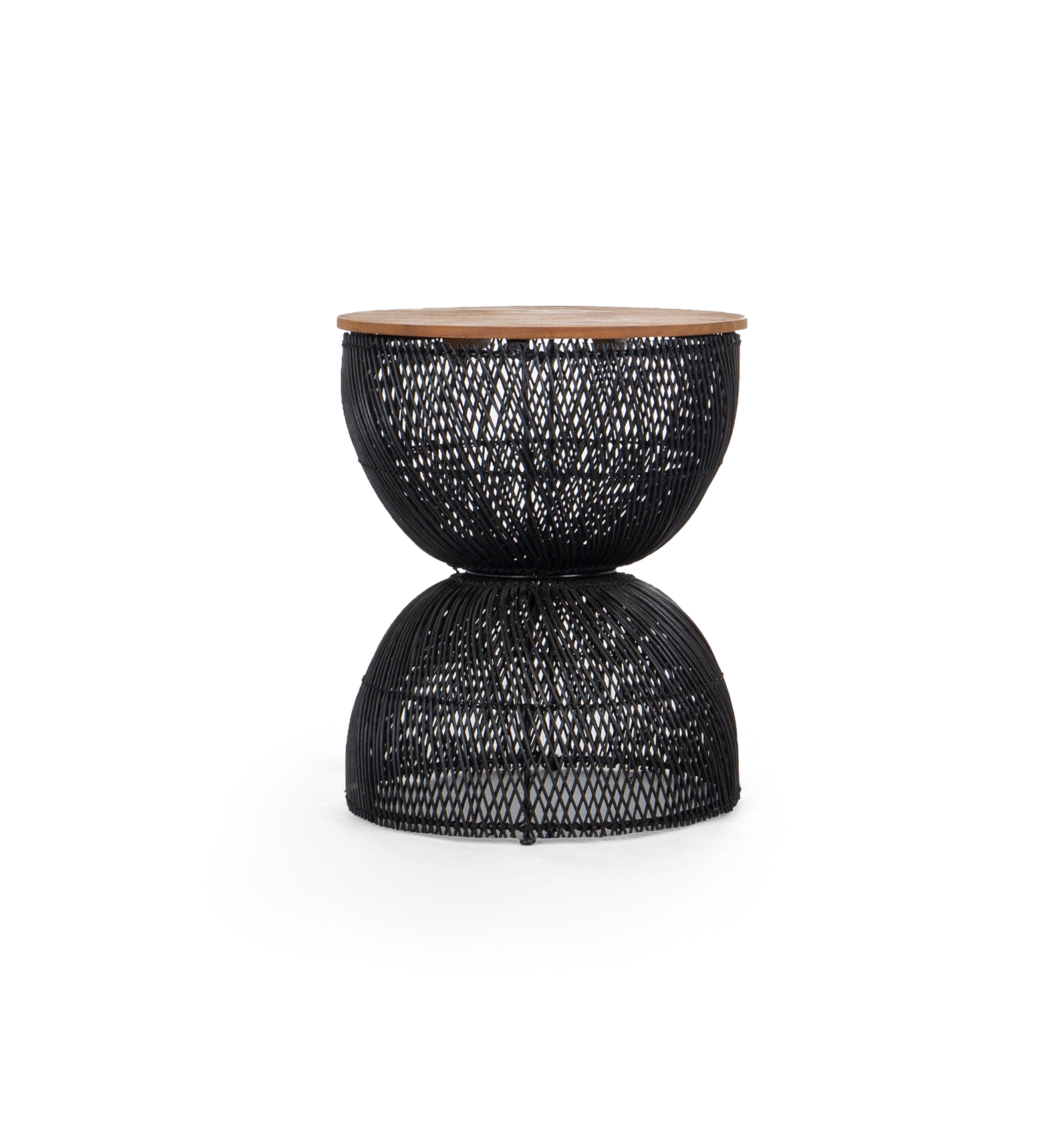 Collectables wave side table charcoal