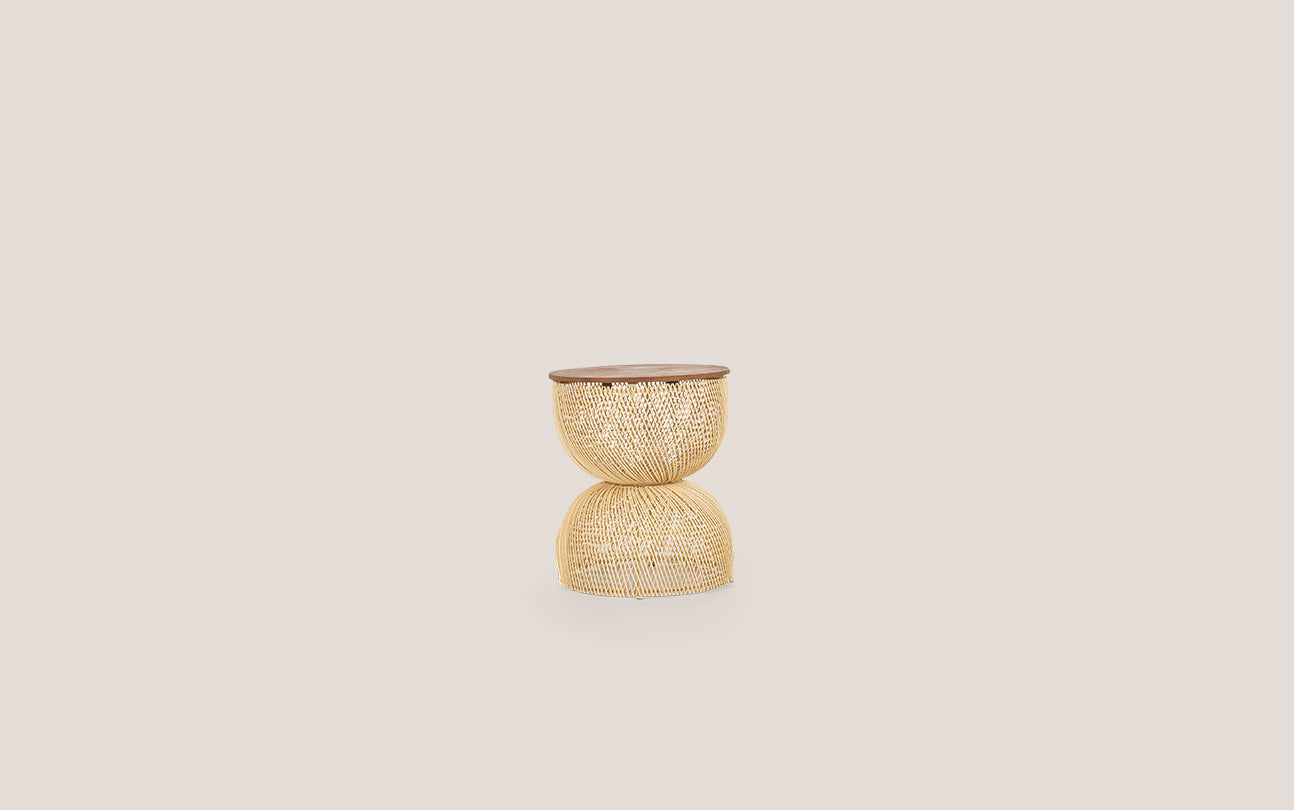 Collectables wave side table pure