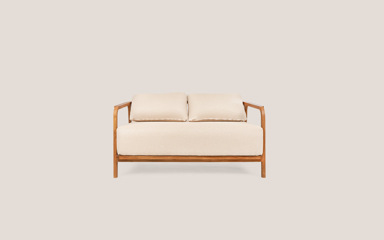 Classy Sofa Custard - 2 Seats