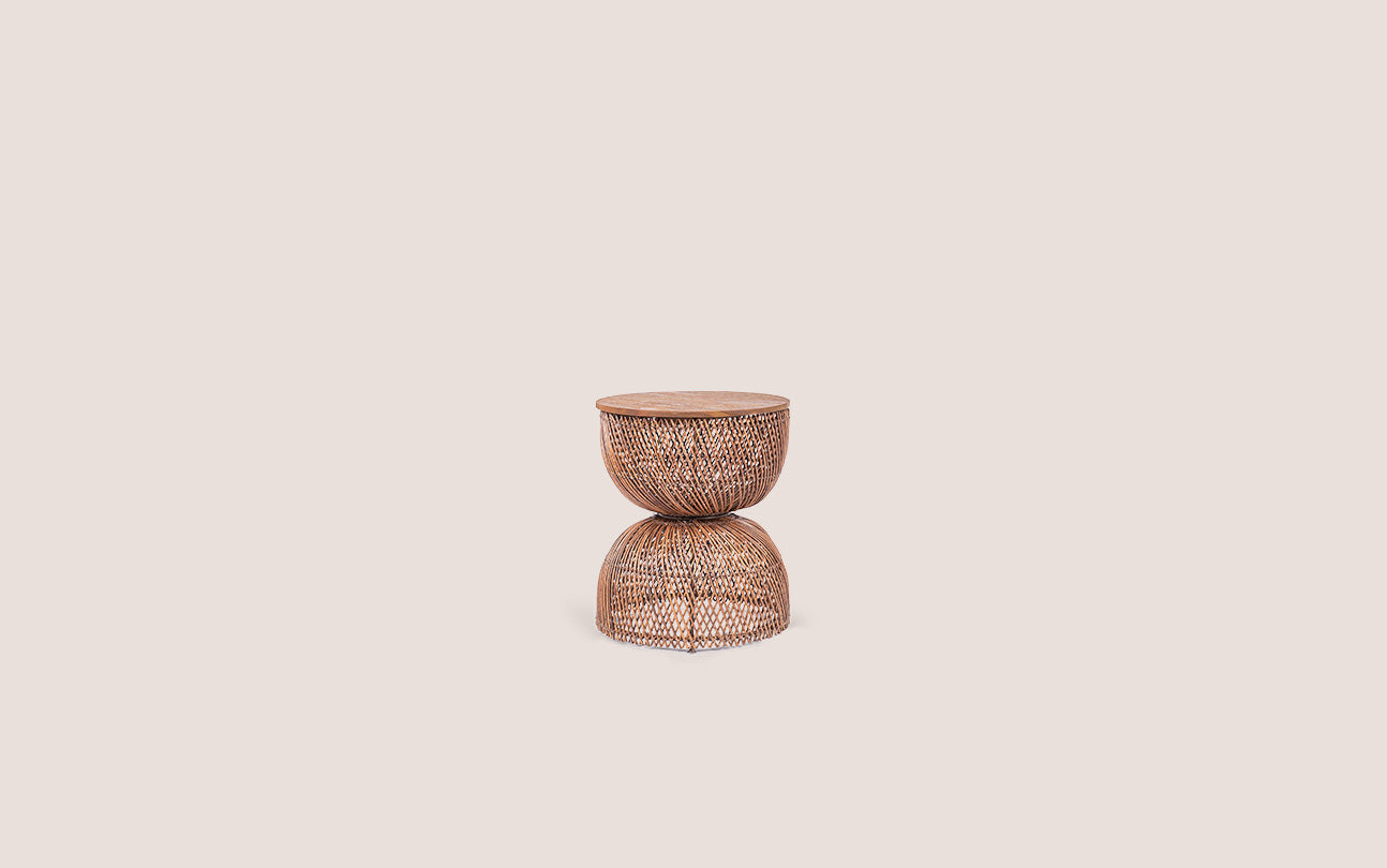 Wave Side Table Brown (Second Chance)