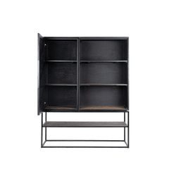 Karma Charcoal Cabinet 1 Door 3 Shelves 1 Open Rack (Missing Original Packaging)