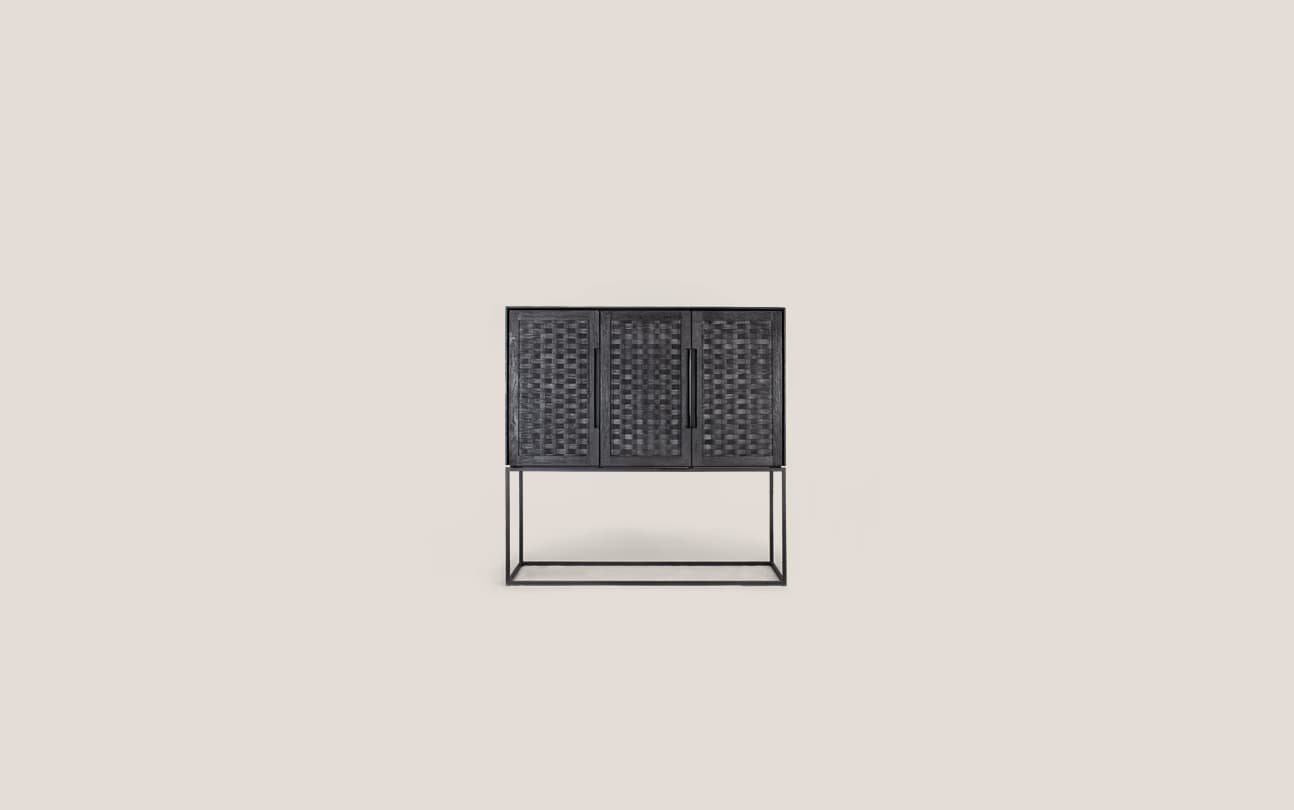 Karma Cabinet 3 Doors In Charcoal