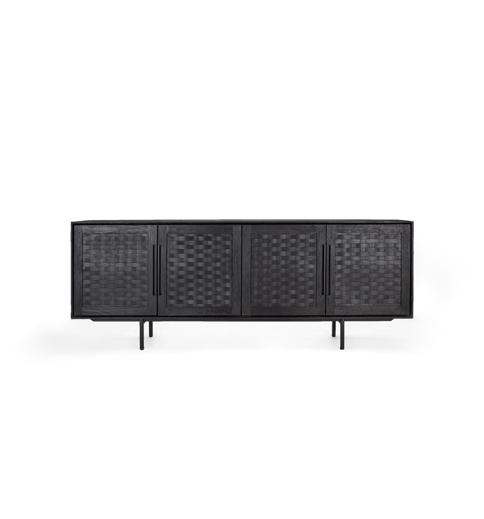 Karma Charcoal Low Dresser 4 Doors