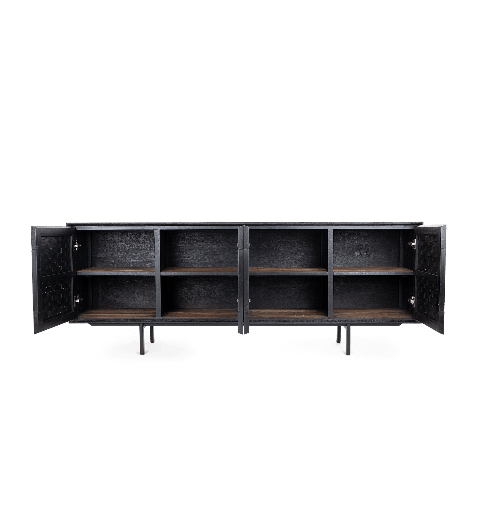 Karma Charcoal Low Dresser 4 Doors