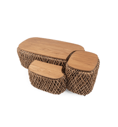 Knut Square Padi Coffee Table Set of 3