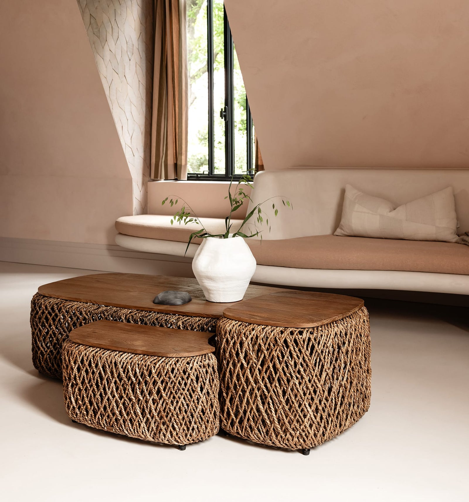 Knut Square Padi Coffee Table Set of 3