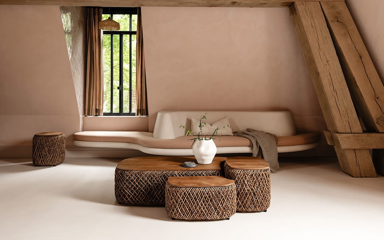 Knut Square Padi Coffee Table Set of 3