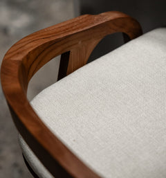 Bibo Kitchen and Bar Stool Cushion Custard