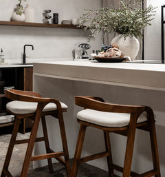Bibo Kitchen and Bar Stool Cushion Custard