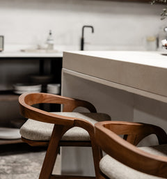 Bibo Kitchen and Bar Stool Cushion Pale Khaki