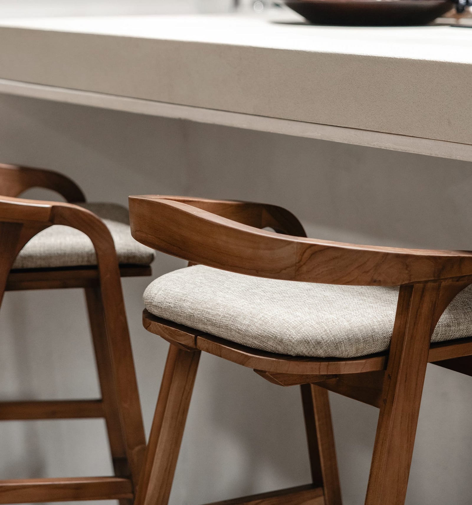 Bibo Kitchen and Bar Stool Cushion Pale Khaki