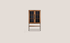 Pure Cabinet 2 Glass Doors 1 Open Rack (Second Chance)