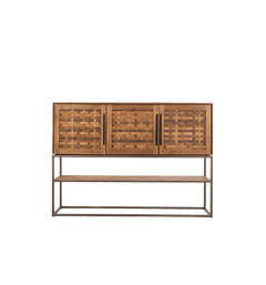 Karma Pure High Dresser 3 Doors 1 Open Rack (Second Chance)
