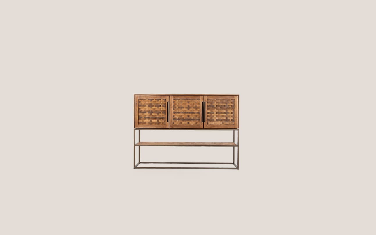 Karma Pure High Dresser 3 Doors 1 Open Rack (Discontinued Stock)