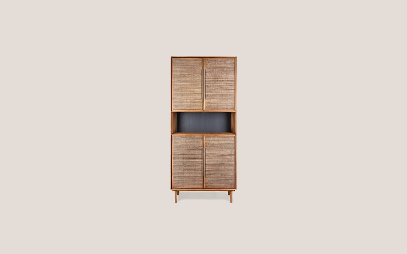 Grace Cabinet 4 Doors 1 Open Rack