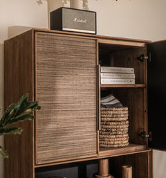 Grace Cabinet 4 Doors 1 Open Rack