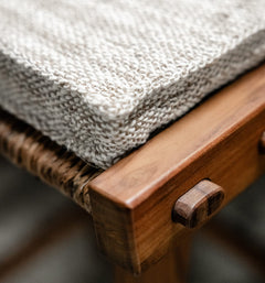 Caterpillar Bar Stool Cushion Jute