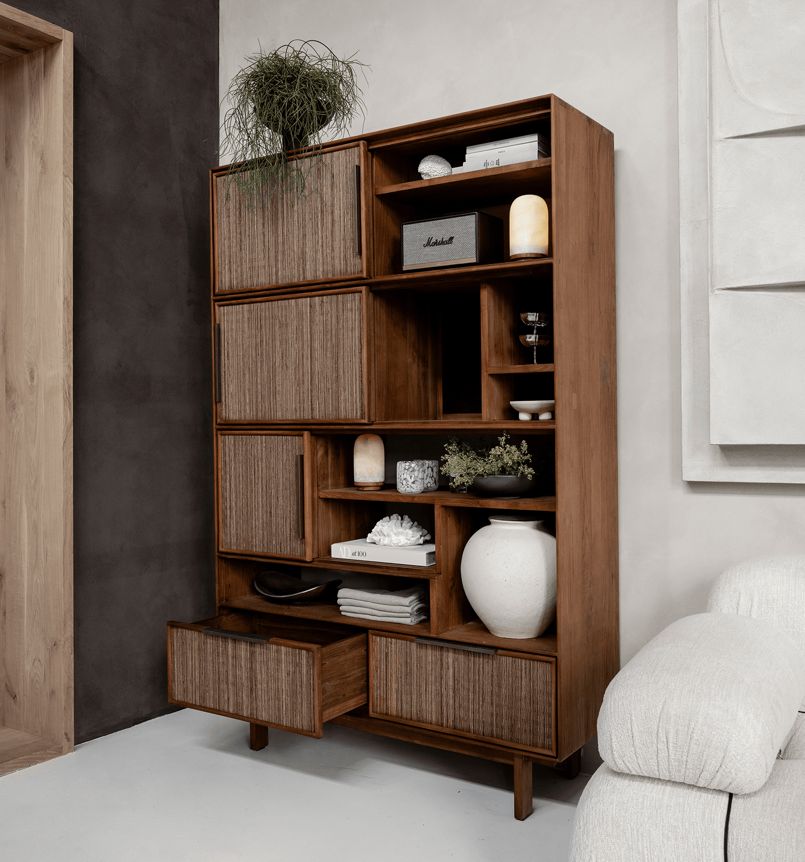 Grace Cabinet 3 Sliding Doors 2 Drawers