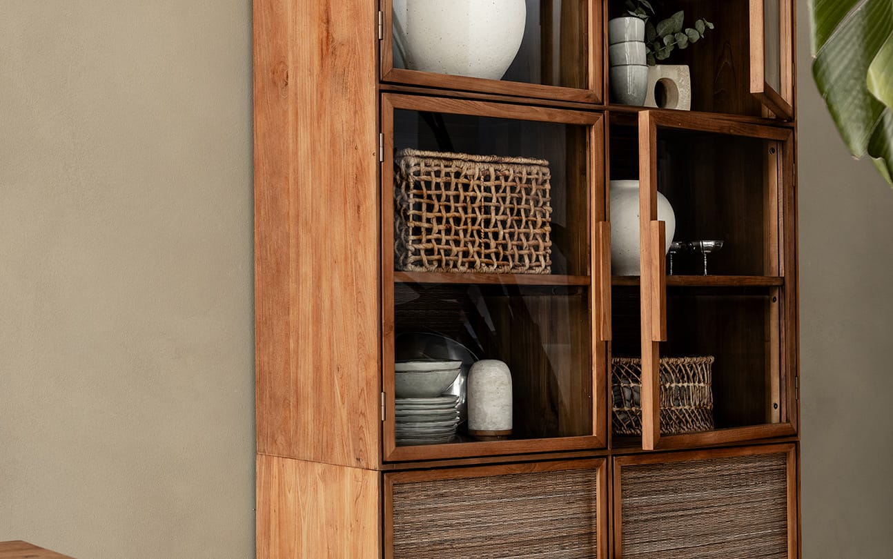 Hopper Display Cabinet 2 Doors