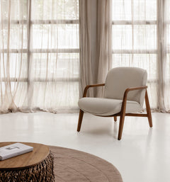 Jesse Lounge Chair - Custard