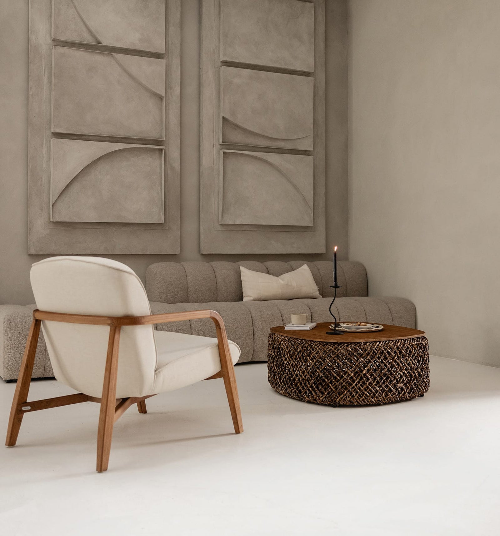 Jesse Lounge Chair - Custard