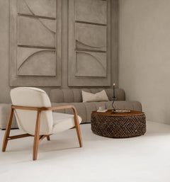 Jesse Lounge Chair - Custard