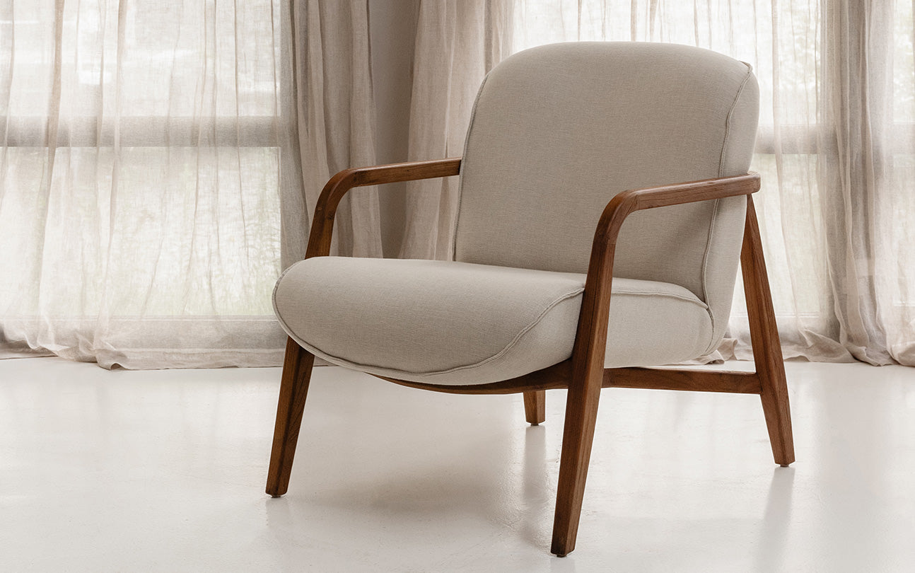 Jesse Lounge Chair - Custard
