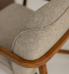 Jesse Lounge Chair - Pale Khaki
