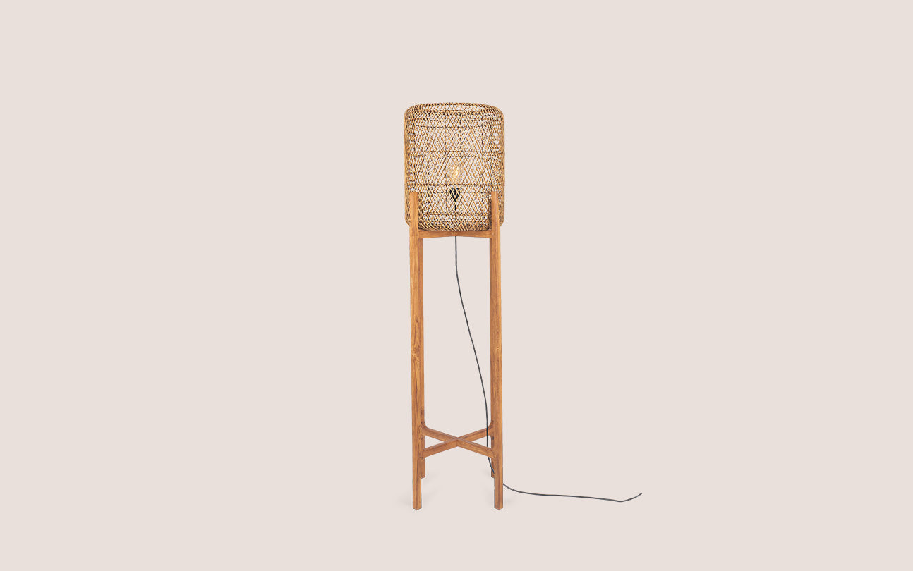 Aurora Standing Lamp Rattan