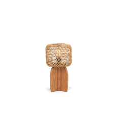 Orbit Table Lamp - Rattan