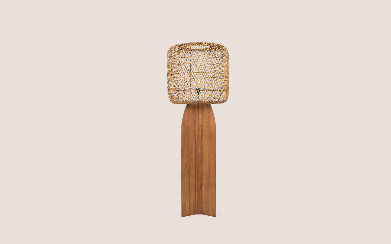 Orbit Standing Lamp - Rattan N