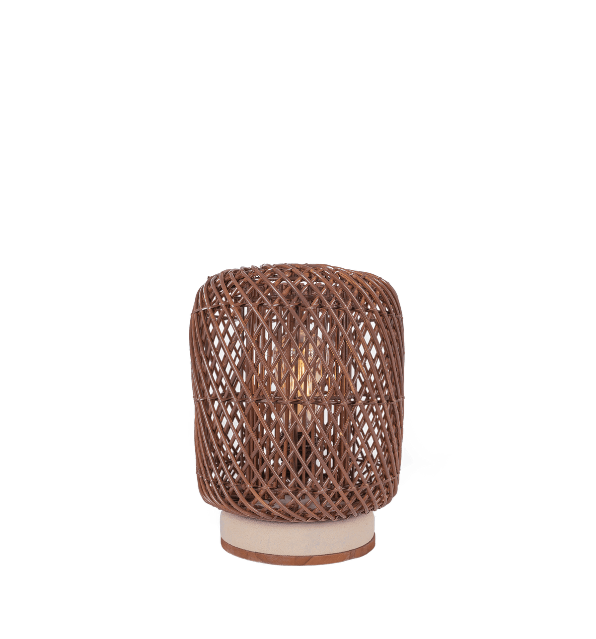 Palma Rattan Table Lamp Brown