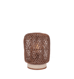Palma Rattan Table Lamp Brown