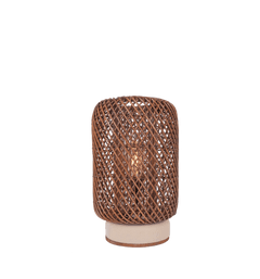 Palma Rattan Table Lamp Brown