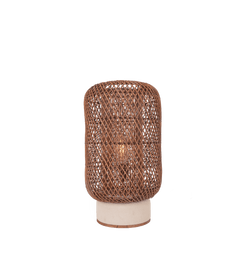 Palma Rattan Table Lamp Brown