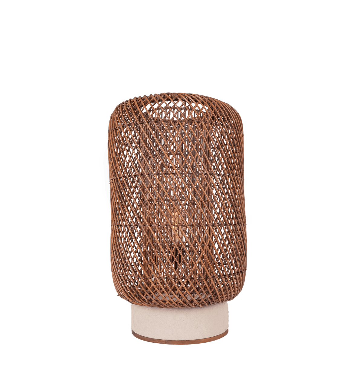 Palma Rattan Table Lamp Brown