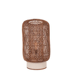 Palma Rattan Table Lamp Brown