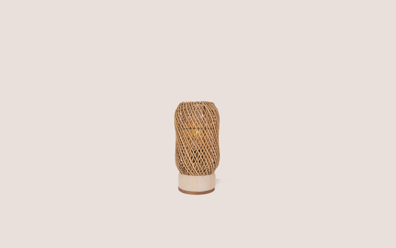 Pole Rattan Table Lamp