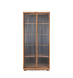 Motion Display Cabinet 2 Textured Glass Doors