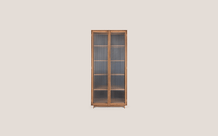 Motion Display Cabinet 2 Textured Glass Doors
