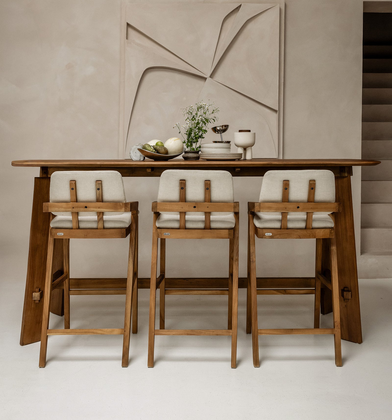 Noa Bar Stool Custard