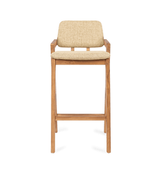 Noa Bar Stool Pale Khaki