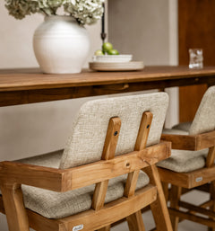 Noa Bar Stool Pale Khaki