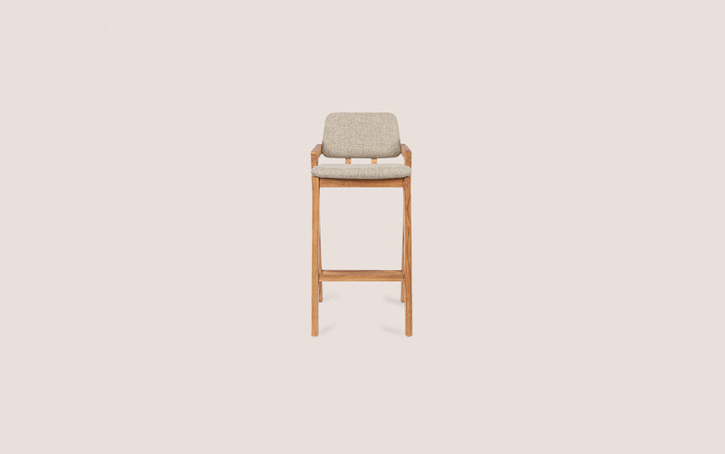Noa Bar Stool Pale Khaki