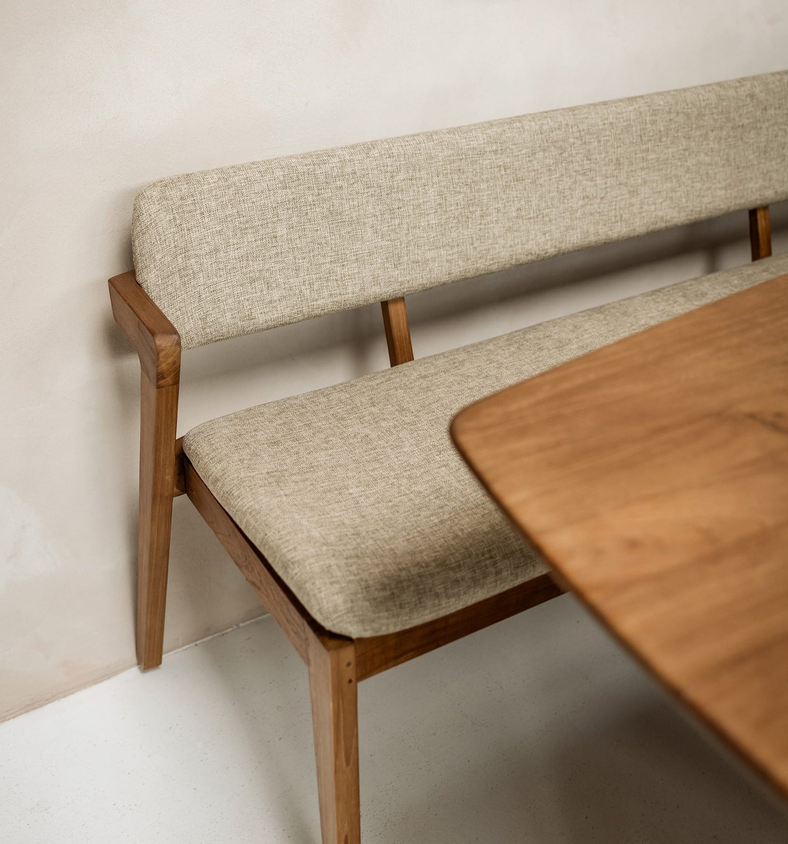 Noa Dining Table Bench Pale Khaki