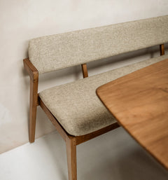 Noa Dining Table Bench Pale Khaki