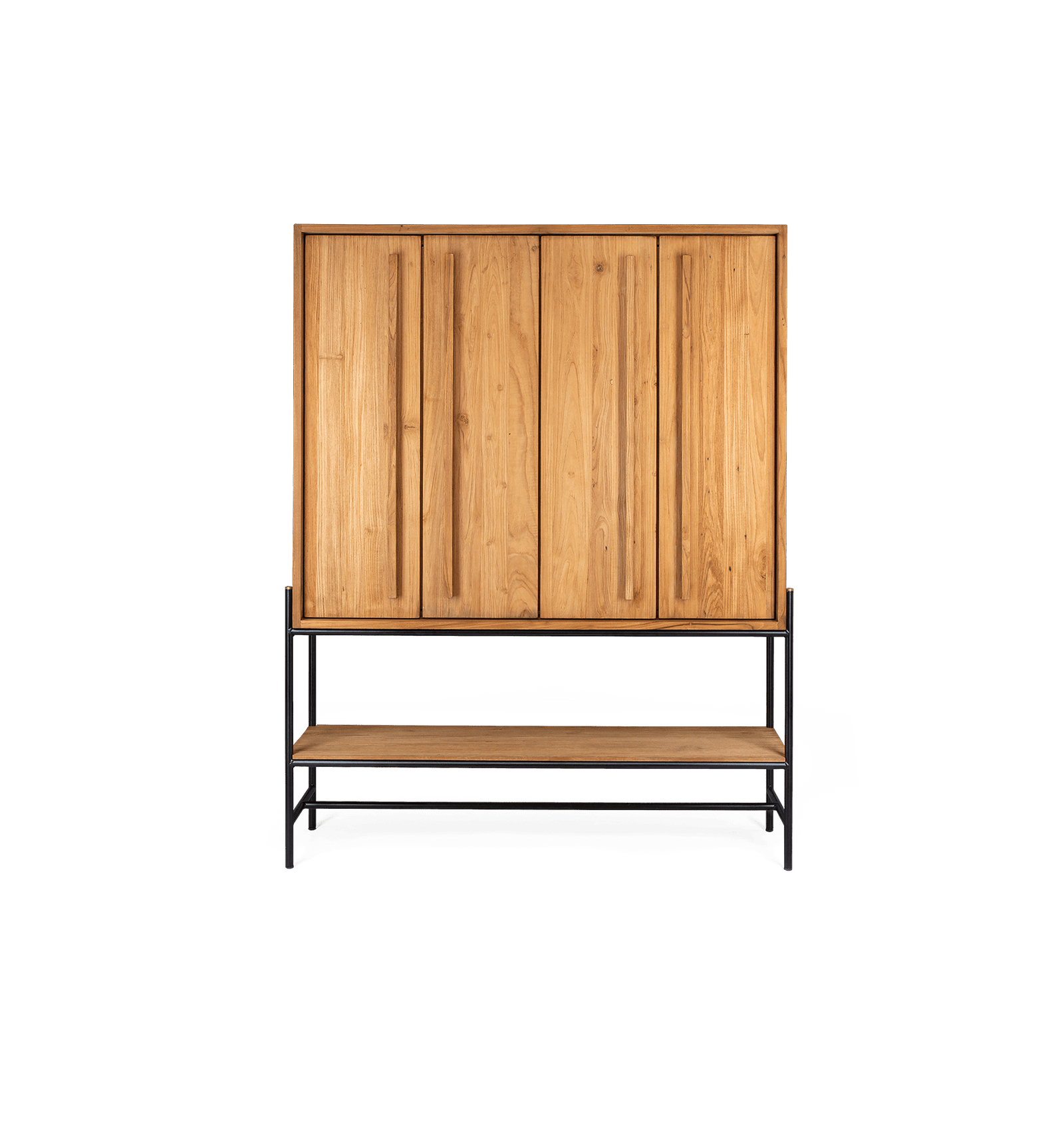 Outline Cabinet 4 Doors 1 Open Rack