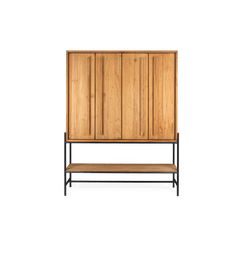 Outline Cabinet 4 Doors 1 Open Rack
