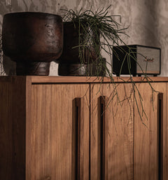 Outline Cabinet 4 Doors 1 Open Rack